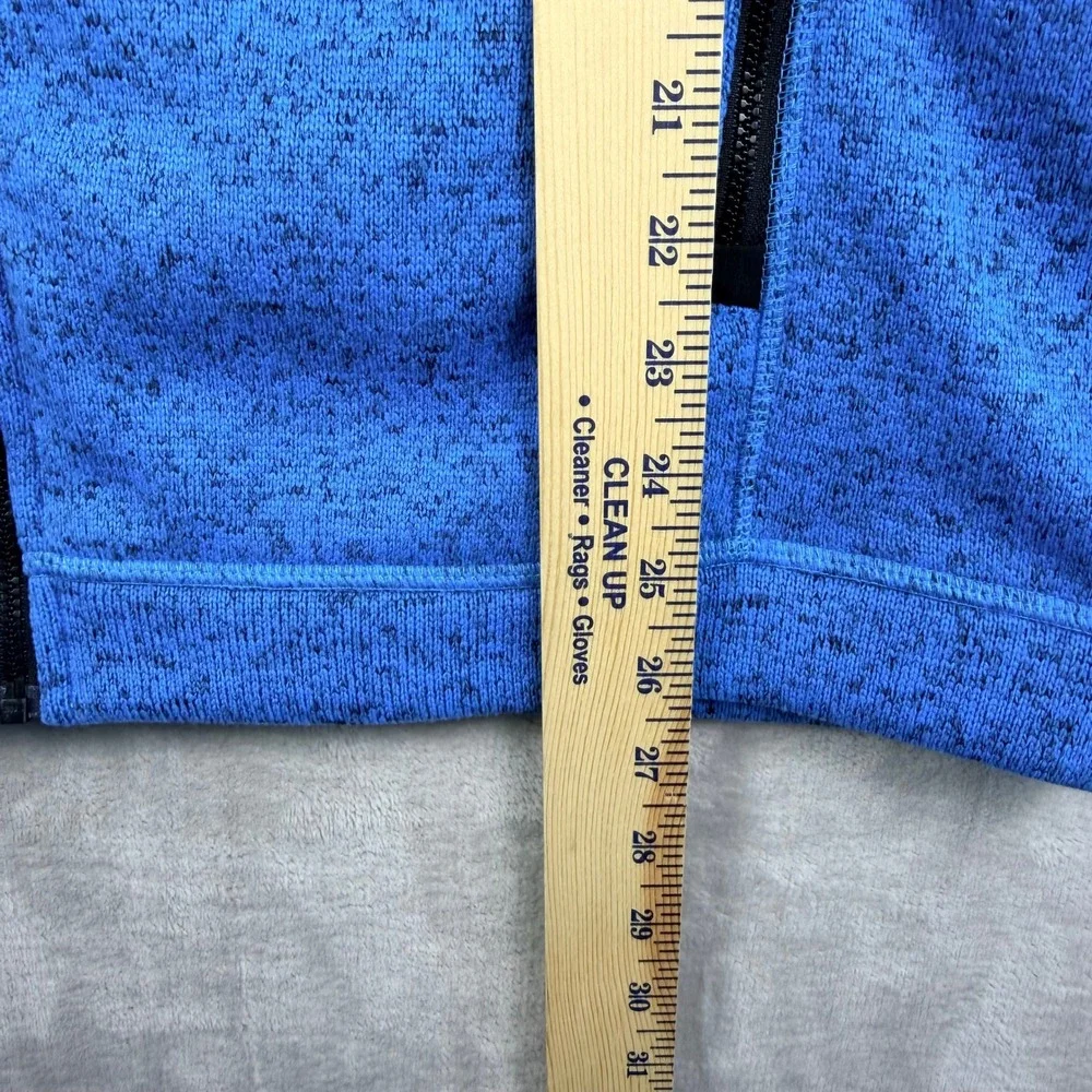 NEW Stormtech Performance Fleece Jacket Men L Blue Full‎ Zip Heathered Outdoor